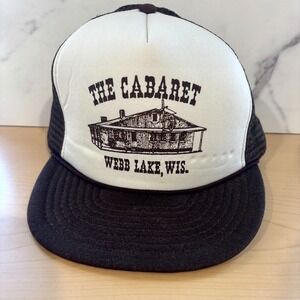 VTG Y2K Epic San Sun The Cabaret Webb Lake Wisconsin Brown Mesh Trucker Hat OSFA